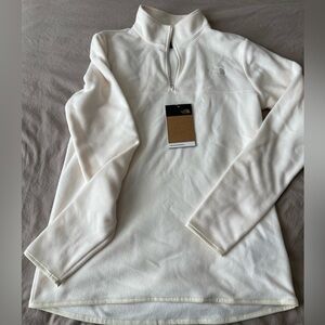 THE NORTH FACE TKA Glacier 1/4 Zip Gardenia White